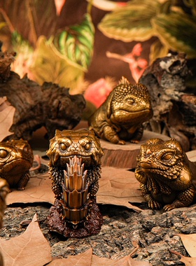 博物志青铜摆件小众蜥蜴艺术品