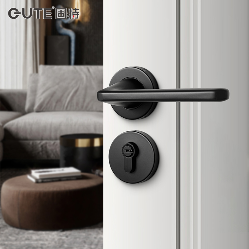 固特304不锈钢门锁室内卧