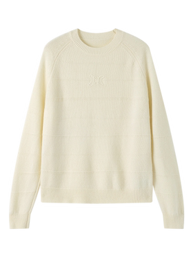 《女神》26春秋新款山羊绒绵羊毛混纺经典圆领套头毛衫亲肤可机洗