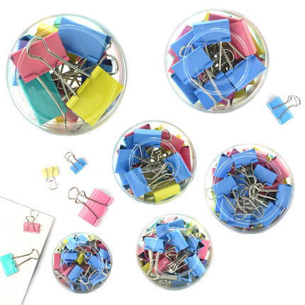 15MM彩色黑色19MM长尾夹25MMX资料夹32MM燕尾夹41MM铁票据夹51MM凤尾铁票夹纸张卷子大小夹财务办公用品