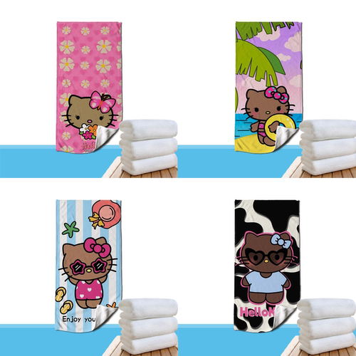 FHelloKitty夏日高颜值运动毛巾超细纤维材质跑步打球健身擦汗