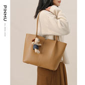 托特包女2025新款 秋冬女士高级感上班通勤大容量女包女式 单肩大包