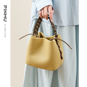 水桶包秋冬超火小拎包百搭单肩斜挎包菜篮子手提包包女式 2025新款