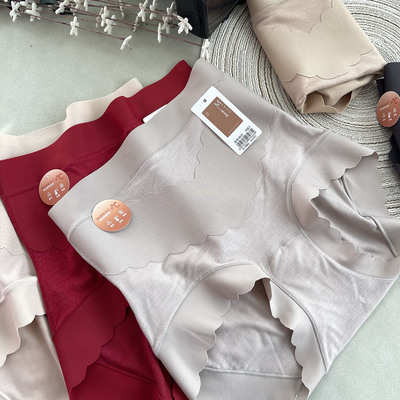 蔓姿鹅0933高腰磨毛无痕收腹内裤