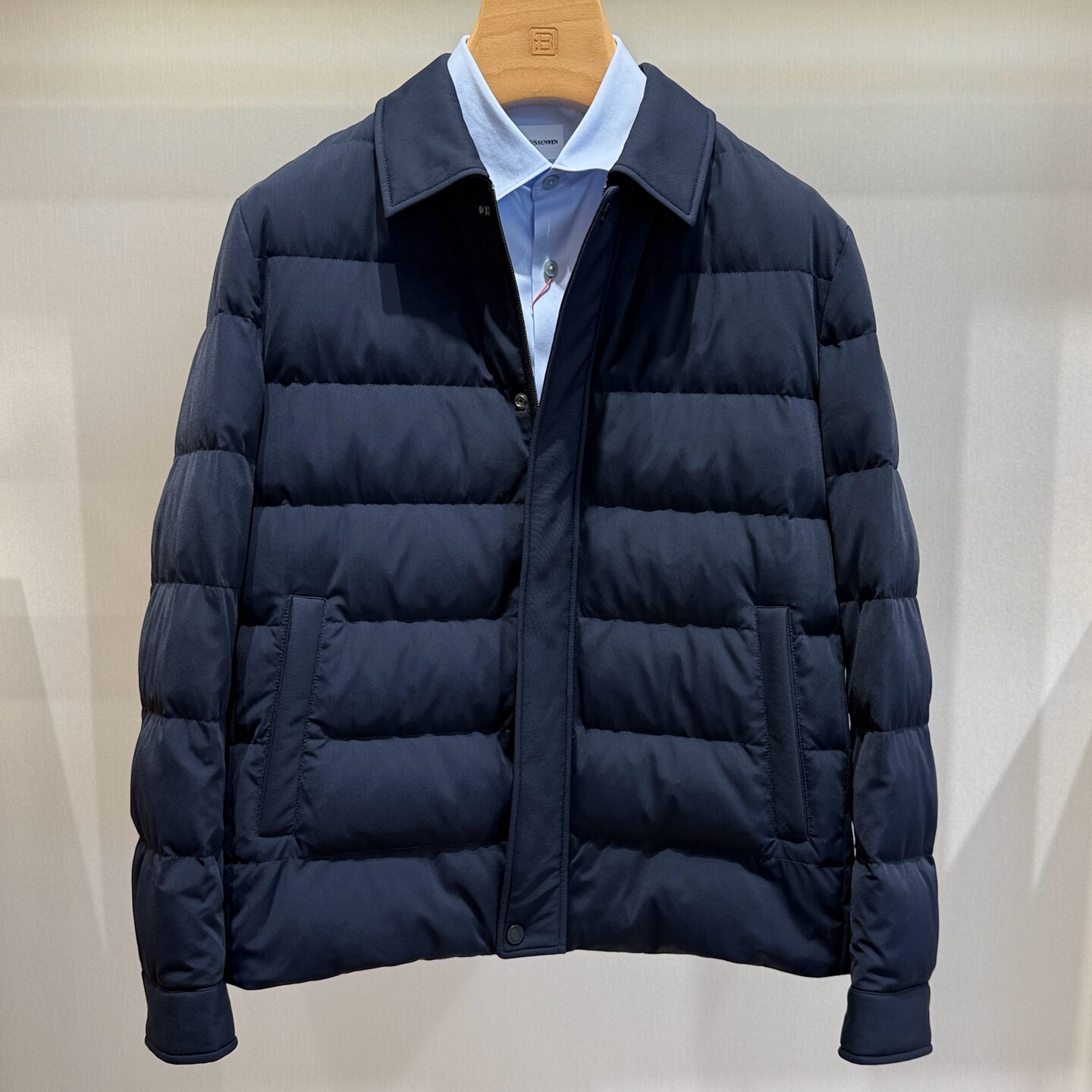 BOSSsunwen羽绒服25专柜新款秋冬男士翻领针织外套154315527180图片