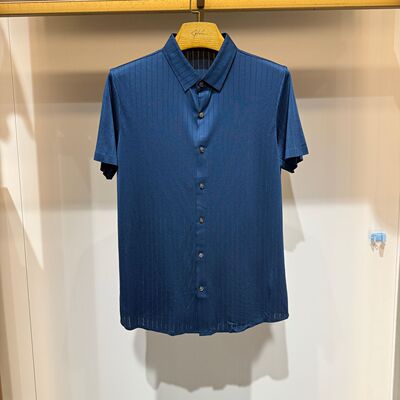 Satchi沙驰短袖衬衫26新款专柜正品夏季正装衬衫88UCA8216003