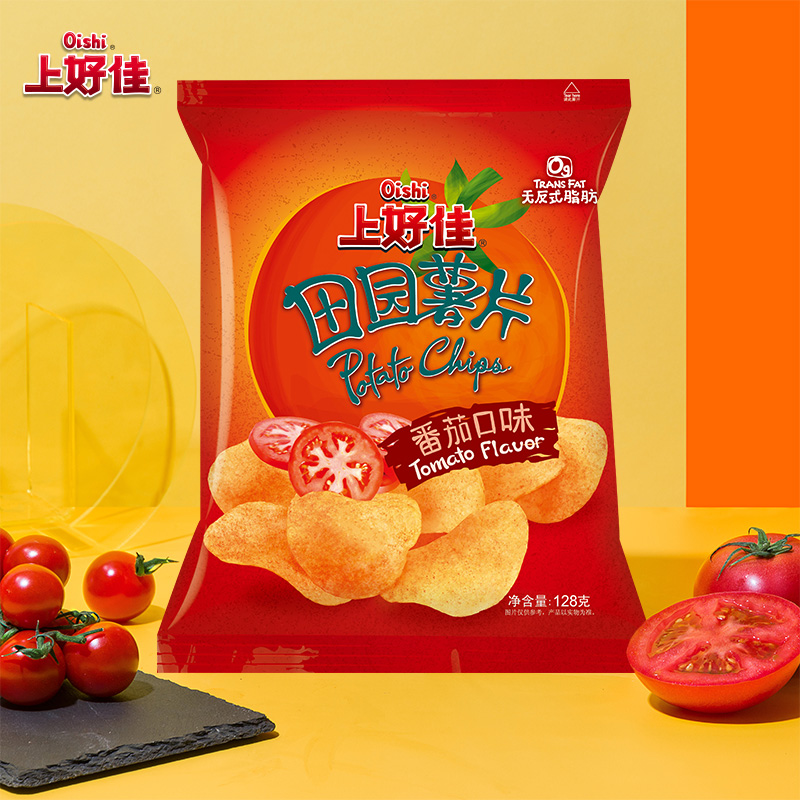 上好佳田园薯片大规格128g