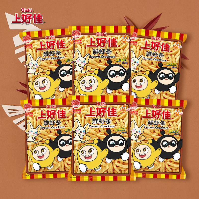 Oishi上好佳官方鲜虾条休闲