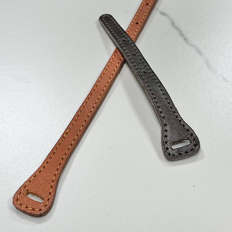 双面植鞣牛皮手工刷边非油边斜挎带改单肩手提配件（已申请专利）