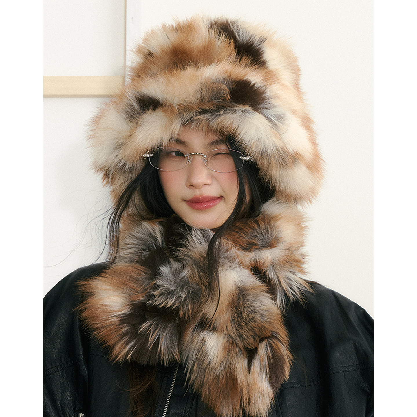 韩国原单 冬日高级感毛绒帽子围巾两件套时髦洋气防寒保暖渔夫帽,服饰配件/皮带/帽子/围巾,帽子,淘宝优惠券,粉丝福利购,淘宝优惠卷