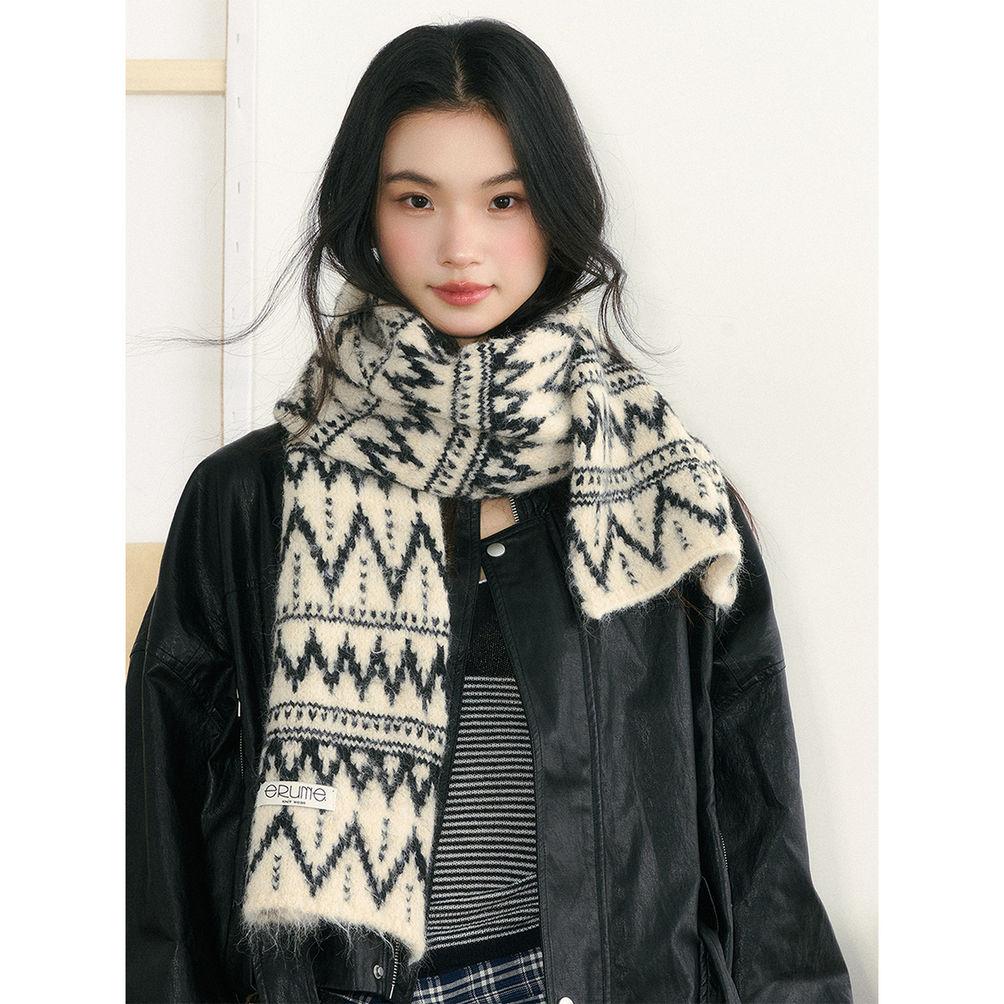 费尔岛提花 复古围巾女2025新款冬季软糯防寒围脖护颈时髦小众,服饰配件/皮带/帽子/围巾,围巾/丝巾/披肩,淘宝优惠券,粉丝福利购,淘宝优惠卷