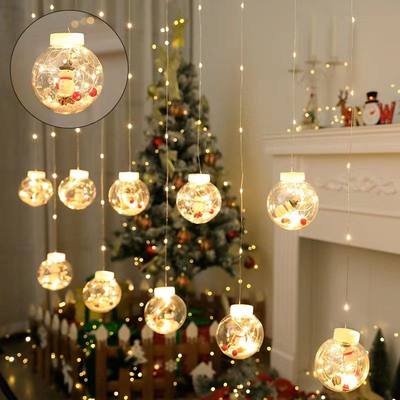圣诞装饰灯挂件许愿灯场景房间布置圣诞树春节橱窗圣诞玻璃吊球