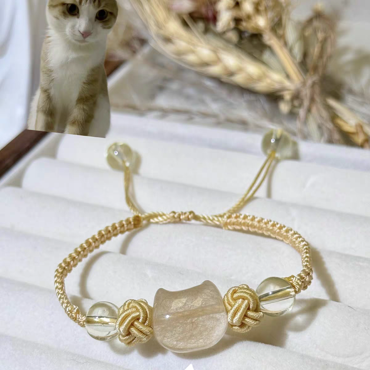 宠物毛发定制纪念品猫狗牙齿亲人头发项链吊坠戒指手链手绳手串