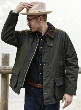 沾酱 狂飙安欣同款 无油蜡夹克 经典猎装风衣 工装外套BBR bedale