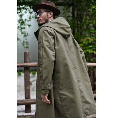 沾酱军款风衣男春秋