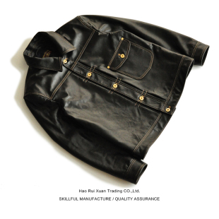 牛皮男士 皮衣 春秋夹克外套 沾酱 胡歌款 款 头层牛皮 506XX经典