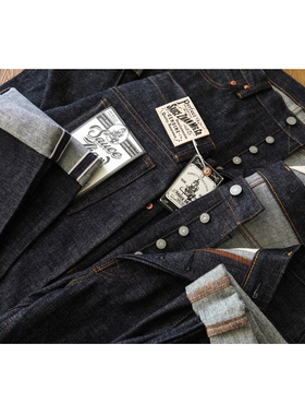 沾酱 344XX直筒宽松 牛仔裤男 44大战版型原浆原牛养牛 工装咔叽