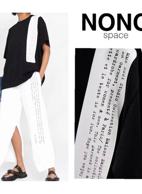 国内现货Maison Margiela MM6代码字母logo印花宽松圆领短袖T恤