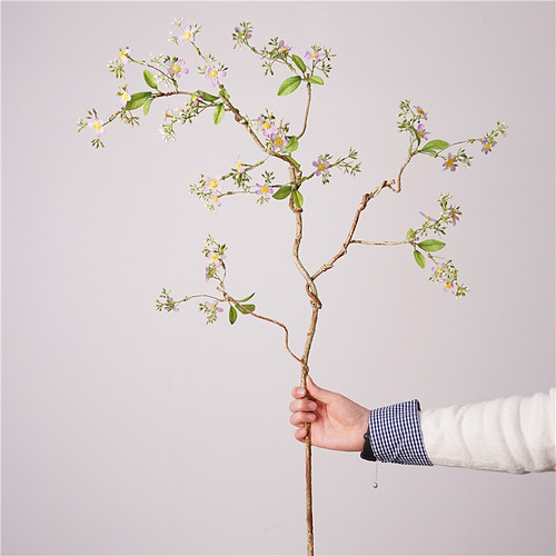 仿真花雪柳枝假花束野菊藤枝客厅电视柜样板房房摆件摆设装饰花艺