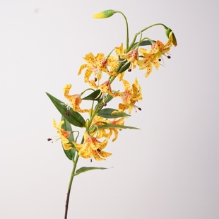 高品质宫灯百合单枝小百合花仿真假花家居婚庆摄影小清新设计装饰