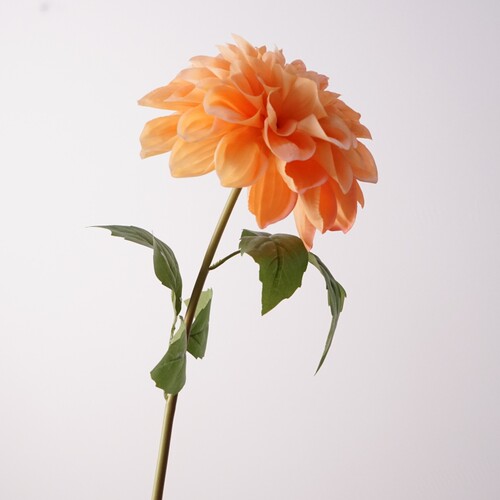 仿真单头手感娇艳大丽花单支装饰花艺摆件客厅卧室桌面装饰花假花