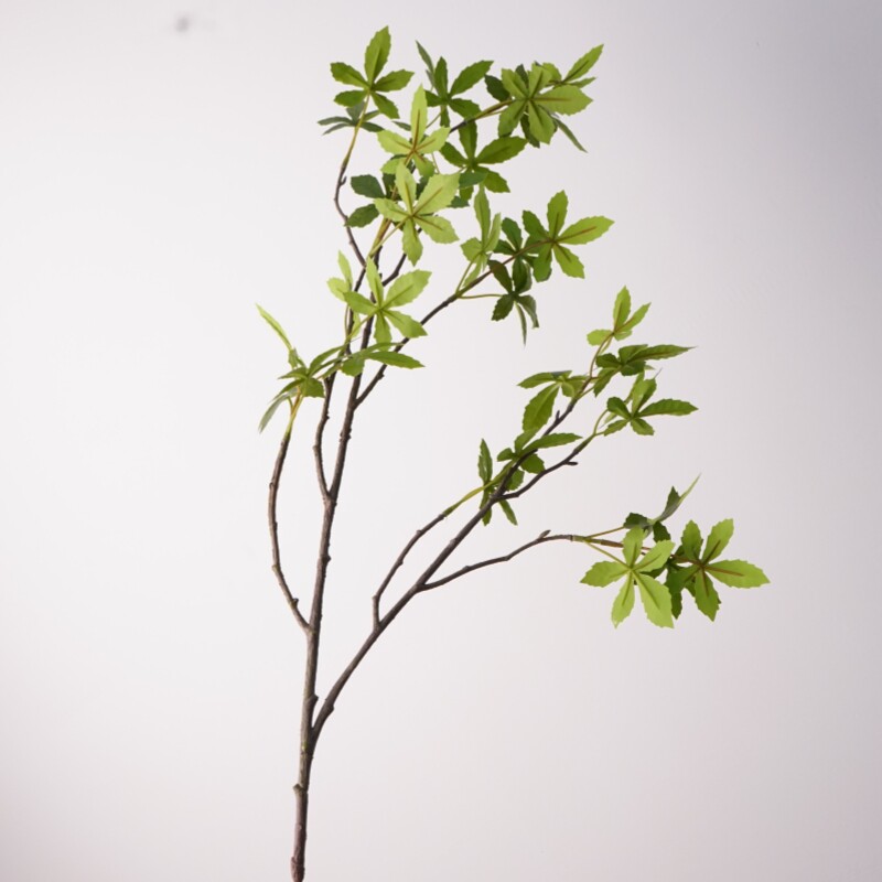 仿真绿叶枝条装饰 新款大枝手感豆瓣叶家居客厅桌面假花绿色植物