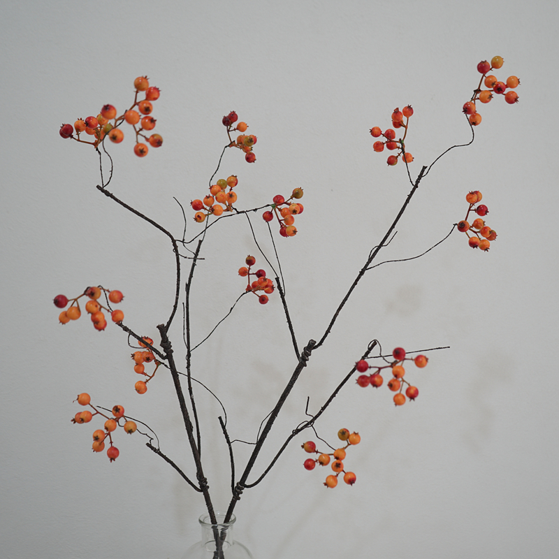 浆果枝森系山藤陈列造景仿真花艺