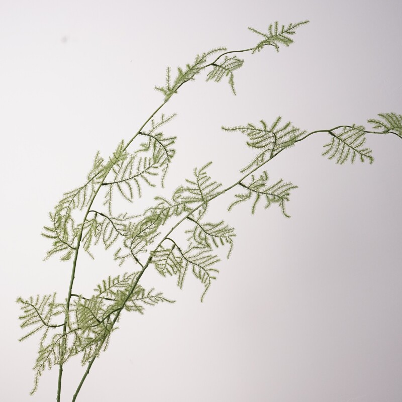 新中式仿真绿植软胶小枝文竹枝条室内装饰摆件现代简约家居假花