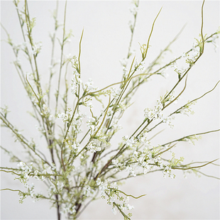 简约自然风仿真花小手球雪球干枝家居客厅装饰插花摆件婚庆造景