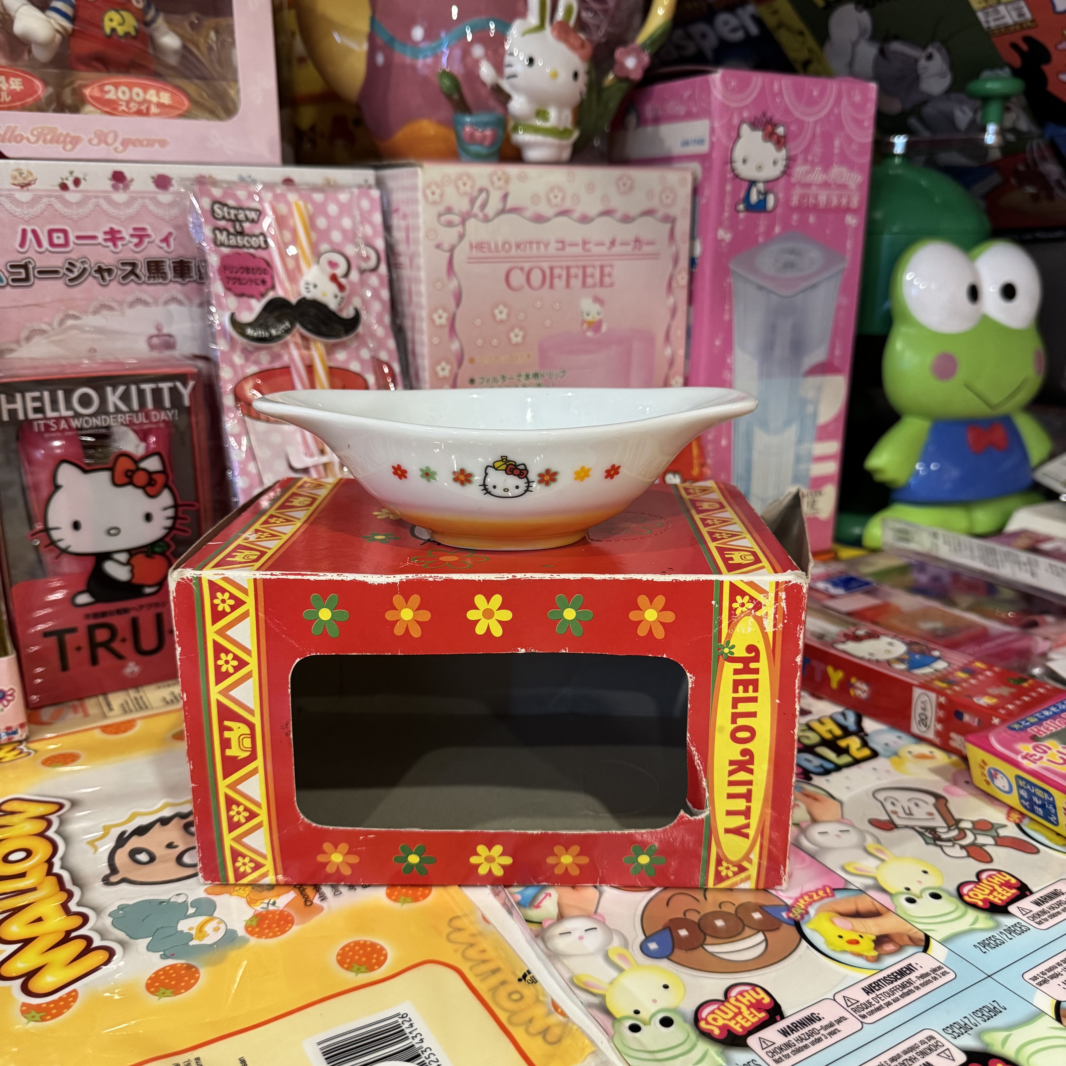 1998年Hellokitty+陶瓷咖喱系列调味料罐+浇汁壶+厨房餐具拍