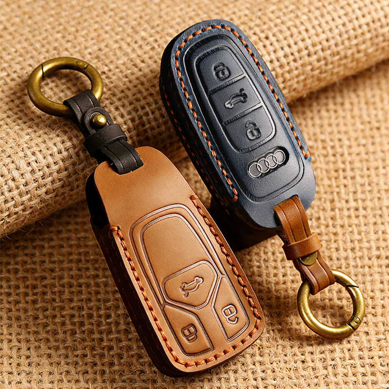 奥迪a4l钥匙套a6l扣q5l男a3包q3壳q2l/a6/q5/a5/a3l/q7/a7l真皮a8