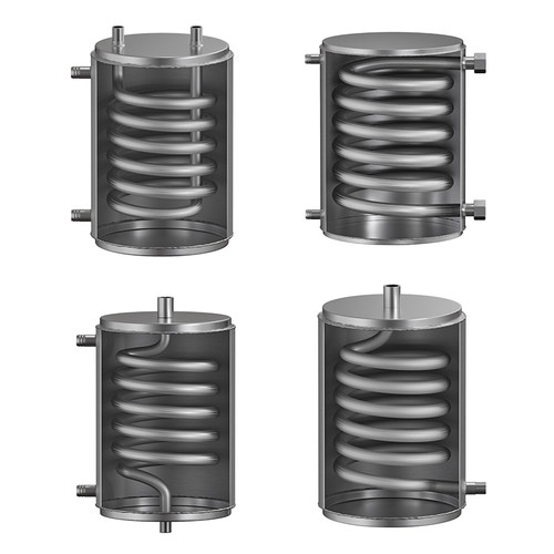 盘管冷却器热交换器冷凝器换热制冷升温降温加热对流蒸馏节能