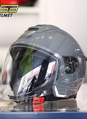 gsb268A摩托车头盔半盔男女四季通用四分之三盔轻便电动安全头盔