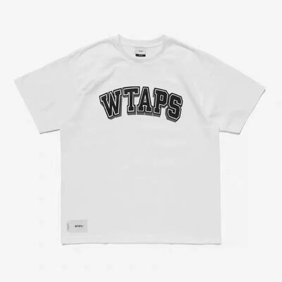WTAPS 26SS夏季字母印花短袖T恤男女宽松圆领重磅纯棉休闲潮