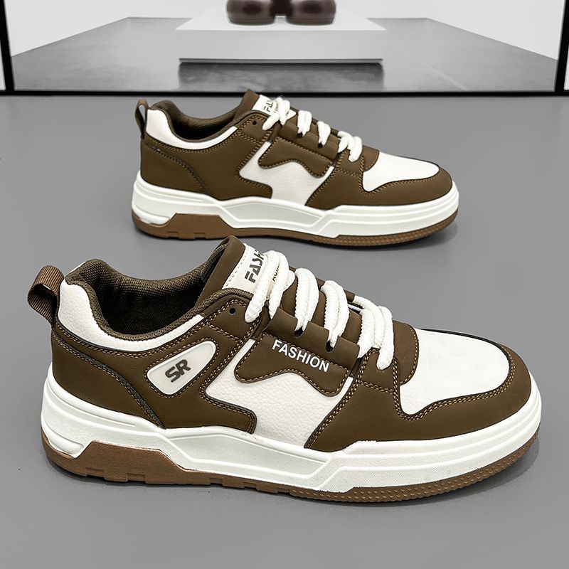 男鞋2025新款潮流百搭厚底板鞋男士耐磨运动休闲鞋青少年秋冬潮鞋