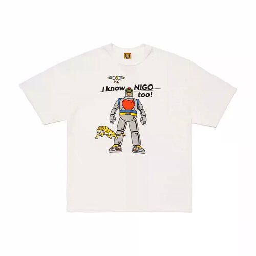 BEAMS JAPAN联名机器人竹节棉短袖T恤