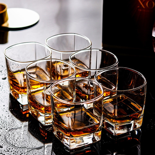 6只玻璃酒吧茶杯加厚耐热啤酒杯