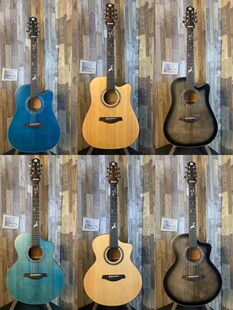 创作者:麋鹿新手面单吉他沙比利背侧板。41/40/36寸九款可选