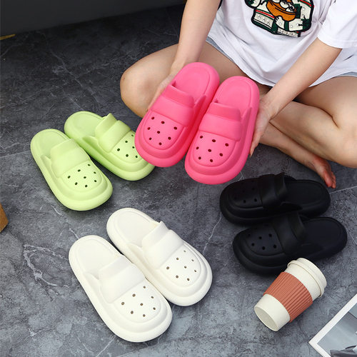 外穿女款夏季防臭厚底包头半拖鞋