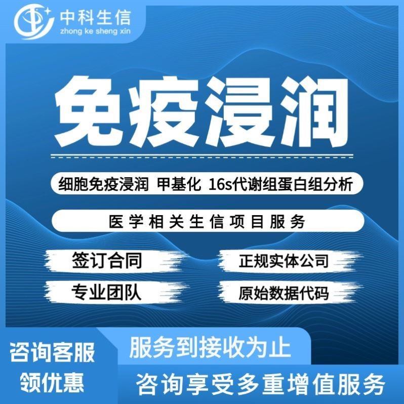 生信分析免疫浸润甲基化16s代谢组蛋白组TCGA/GEO转录组数据分析