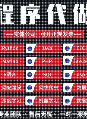 Java程序代编代做C语言c++代码python爬虫c#.net设计前端软件开发