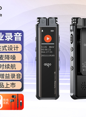 爱国者录音笔专业无损降噪mp3学生上课律师会议专用录音器随身听