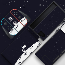 switch主机贴膜 skinat适用于任天堂游戏机主机全包贴纸 switch oled 膜ns痛贴痛机贴配件手柄switch外壳彩膜tv盒创意贴