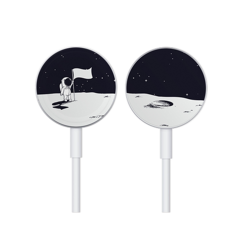 SkinAT 苹果手表充电器贴纸Apple iwatch磁力充电线保护贴膜 适用于Apple watchSE 5/4/3充电器
