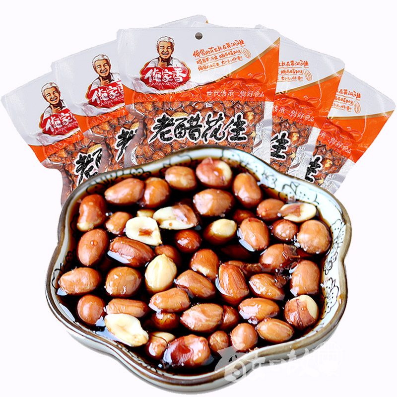 开封特产蜂蜜醋泡花生300克x5