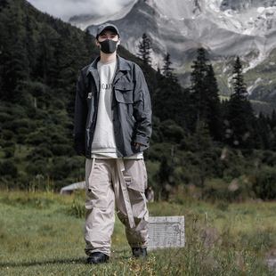 YOKOKAYA加绒单板平花滑雪裤小众个性男女款宽松长腰带裤防水防风