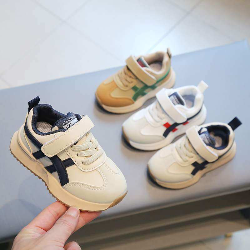 秋季皮面童鞋男童阿甘鞋软底跑步鞋女童运动鞋韩版