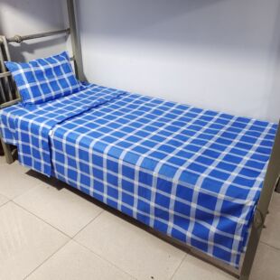 被套单人 大宽格大蓝格三件套 大学生宿舍上下铺宽宽格子床单被罩