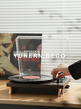 复古怀旧高端黑胶唱片机摆件