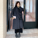 【买家秀更新】有帽子格子长款双面羊毛大衣C9907P315K468，女装毛呢外套，2D113